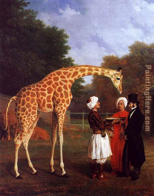 The Nubian Giraffe painting - Jacques Laurent Agasse The Nubian Giraffe art painting